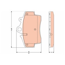 Satz Bremsbeläge Bremsklötze vorne für Porsche Boxster 987 Cayman | 24553493