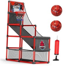 Kids Basketball Hoop Single Shot System Arcade Game Set: Indoor  Outdoor