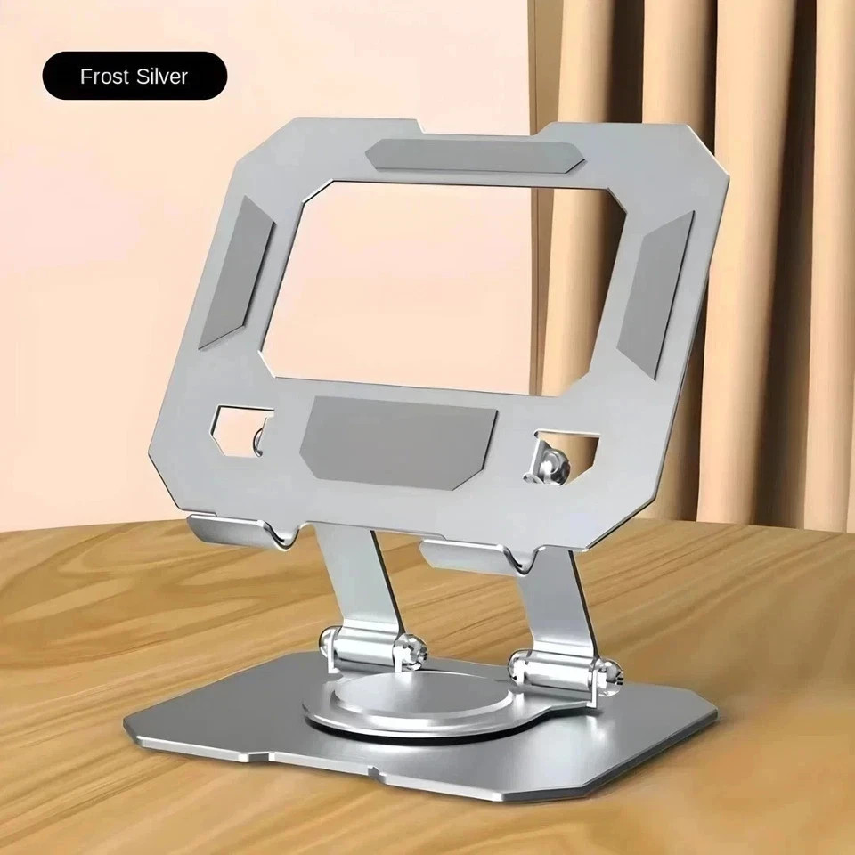 360° Swivel Portable Metal iPad Tablet Desk Stand Foldable Aluminium Holder