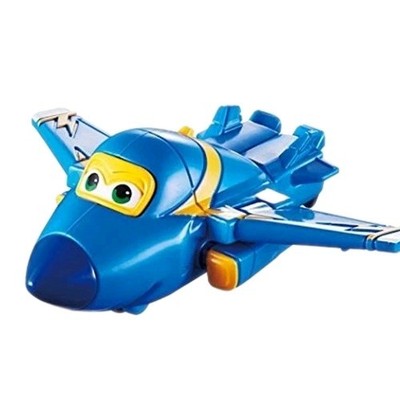 Super Wings Transform-A-Bot Jerome Jet Airplane 2  Figure Audley 2014 Blue Mini 