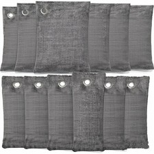 Charcoal Bags, Bamboo Bag 12 pack, 6x150g+6x50g 1 count (Pack of 12), Grey 