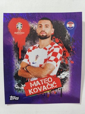 Mateo Kovacic - Sticker Topps UEFA Euro 2024 - CRO 3 - Purple Parallel
