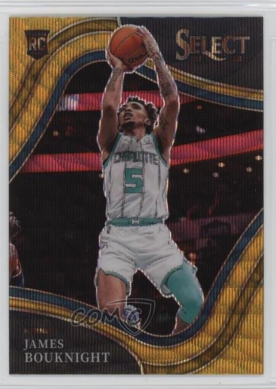 2021-22 Panini Select Courtside Gold Wave Prizm James Bouknight #254 12z3