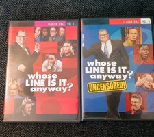 Whose Line Is It Anyway Season 1-Vol 1 & 2 DVD Drew Carey Ryan Stiles Uncensored