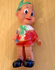 ZH25:  Large Vintage Rubber Squeak Pinocchio Toy - Art 176 No 2