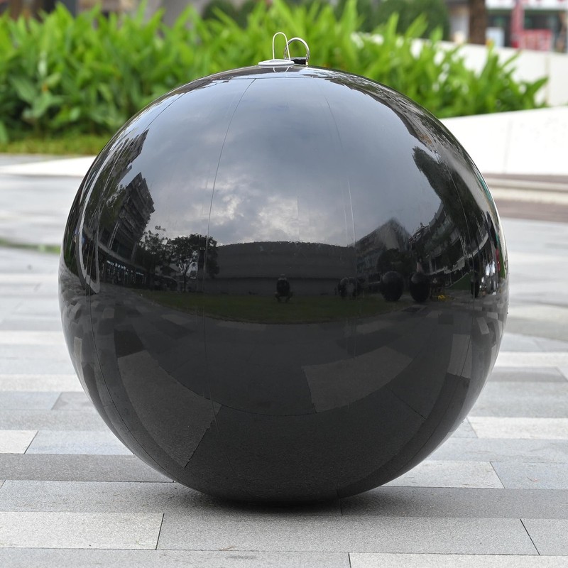 Yescom 32" Big Shiny Inflatable Mirror Ball Reusable Party Wedding Event Black