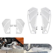 Chrome Driver Passenger Floorboards Foot Pegs Kit For Harley Road Glide 98-25