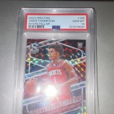 2023-24 Panini Spectra Amen Thompson Spectacular Debut Interstellar /99 PSA 10