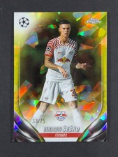 2023-24 Topps Chrome Sapphire UEFA BENJAMIN SESKO 33/75 Yellow Refractor #46