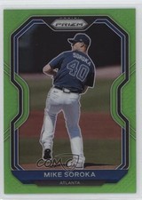 2021 Panini Prizm Tier II Lime Green 72/125 Michael Soroka Mike #174 0q1p