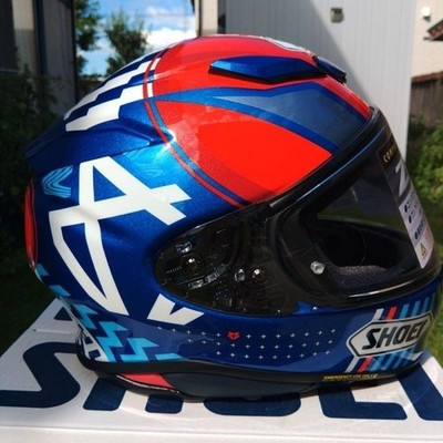 SHOEI Z-8 DIGGIA TC-10 サイズXXL SHOEI Z-8 DIGGIA TC-10 Blue/Red S Size Full Face Tried Only–Free