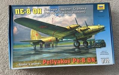 Zvezda 1/72 Petlyakov Pe-8 ON 'Stalin's Plane' Model Kit #7280