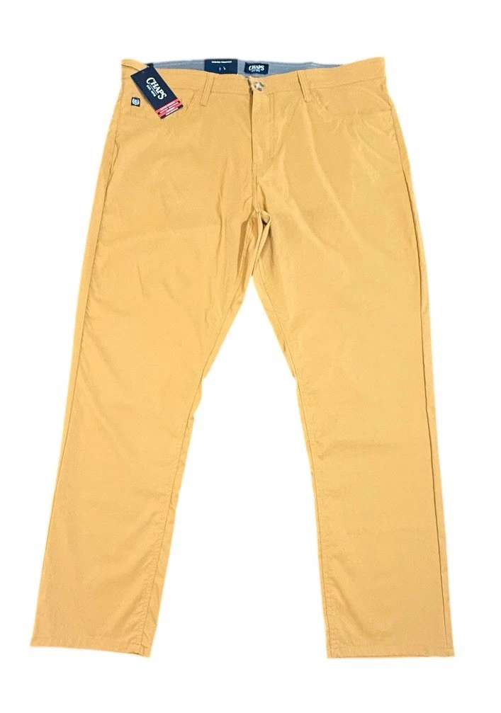 Chaps Performance 5-Pocket Pants Active Stretch Burlwood 40X30 New