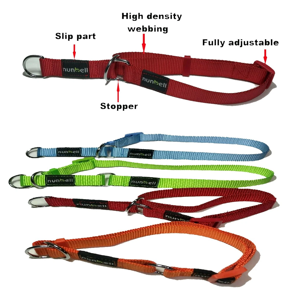 Dog Collars Choker Stopper Lead Leash Training Collars Martingale Slip Collar
