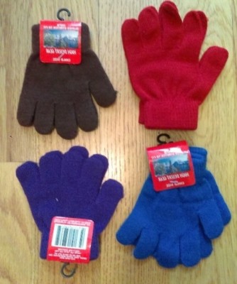 NEW STRETCHY GLOVES knitted Girls Boys to Juniors to Adult NWT one pr. from USA!