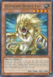 Heraldic Beast Leo - CBLZ-EN017 - Rare - 1st Edition x3 - Near Mint
