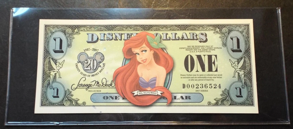 Ariel Disney Dollars (1968-Now) for sale | eBay