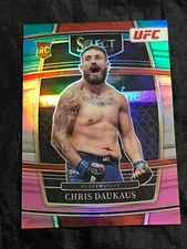 CHRIS DAUKAUS #79 - 2022 PANINI SELECT UFC - ROOKIE RC - TEAL & PINK /49