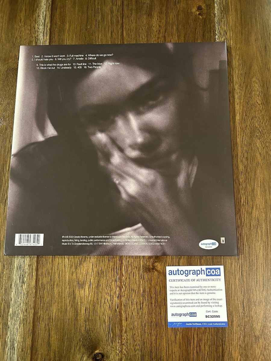 Gracie Abrams' Signed Autograph Vinyl Album 'Good Riddance' ACOA
