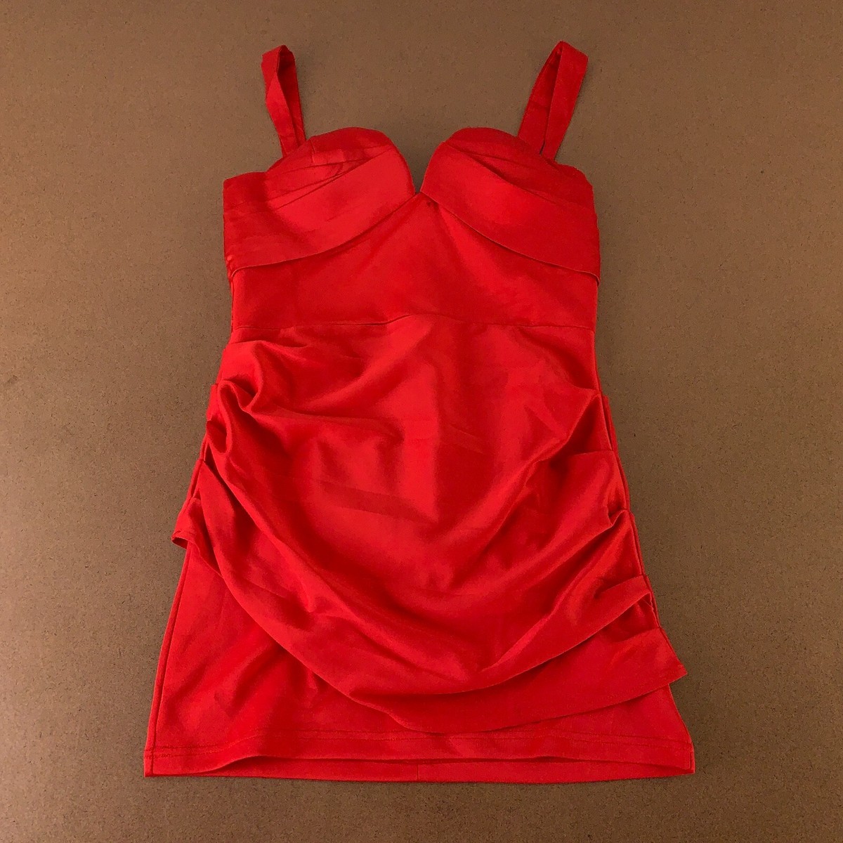 knee length dresses for ladies Jluxlabel Soirée Asymmetric Minidress in Red at Nordstrom, Size Small main image 1