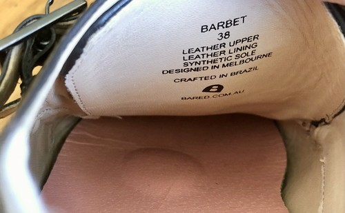 Bared Footwear Black Leather ‘Barbet’ Buckled Loafers, Size 38 EU/7 AUS - Picture 5 of 7