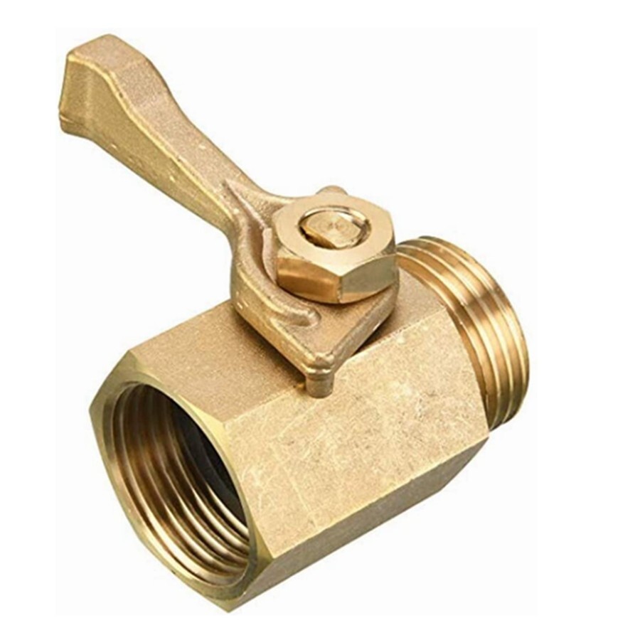 3/4" Brass Water Shut Off Ball Valve Garden Hose Industrial Connector