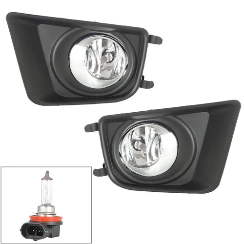 FIT 2012 2013 2014 2015 Toyota Tacoma Clear Bumper Driving Fog Lights w/Bulb - Picture 4 of 18