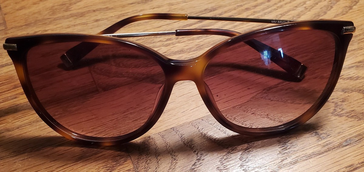 Max Mara Womens Sunglasses Cateye Tortise Gold MM BRIGHT Max Mara Womens Sunglasses Cateye Tortise Gold MM BRIGHT