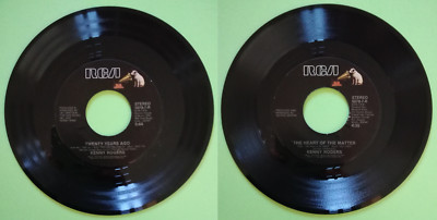 7'' Kenny Rogers Twenty Years Ago / The Heart Of The Matter Country Vinyl 45 Giri 