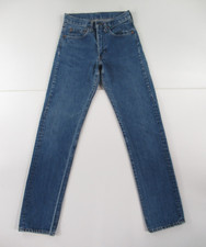 VTG 70s Levi's 505 Straight Leg Jeans Talon Zipper Size 27X32 Measured 26X31.5