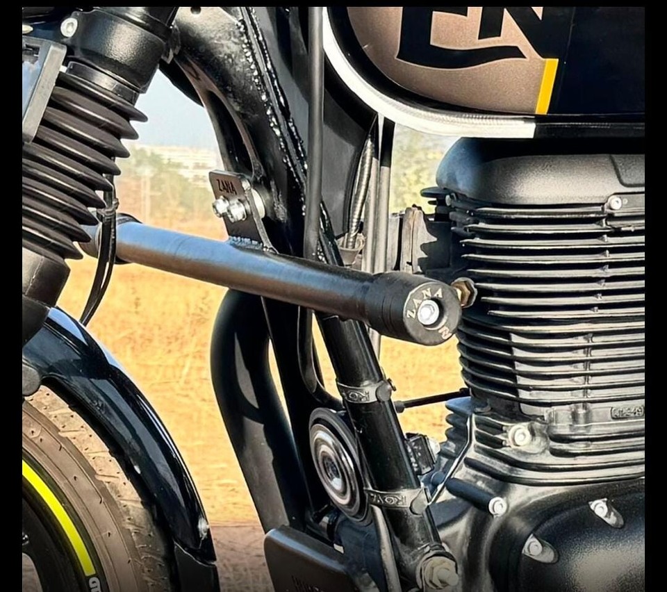 SINGLE ROD CRASH GUARD BLACK FIT FOR ROYAL ENFIELD HUNTER 350 eBay