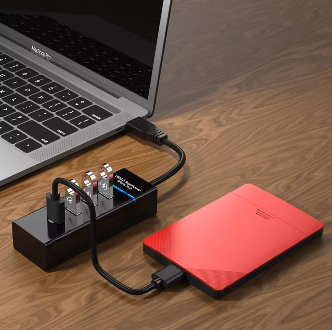 hub usb rapide – vue détaillée