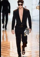 Mens Deep V-Neck Jumpsuit Romper Pants Overalls Casual Loose Personalize Fashion