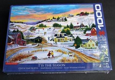 Eurographics 1000 Piece Jigsaw Puzzle Tis The Season Christmas Winter NEW