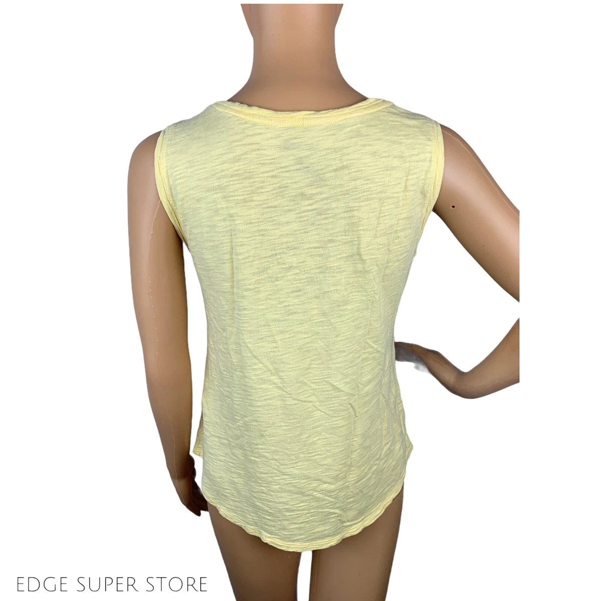 Pastel yellow top tank top