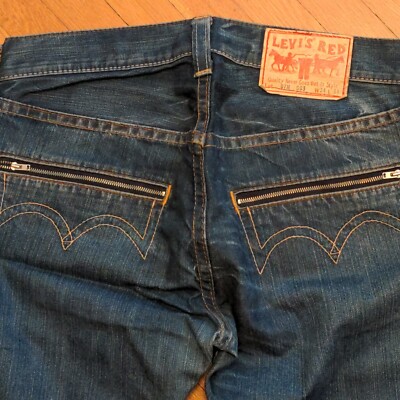 VinTagE LEVI'S RED COLLECTION 07M S03 LOW RISE FLARE JEANS 34×34