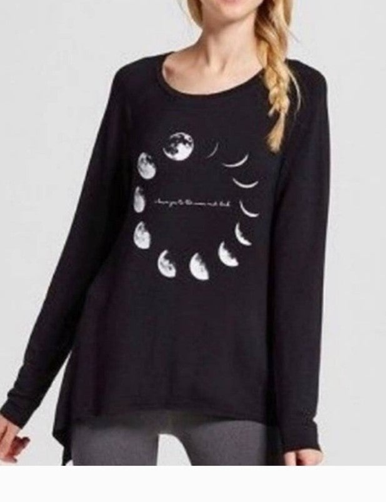 Grayson Threads scoopneck lightweight sweater bla… - image 1