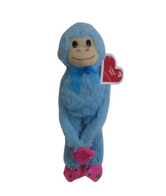 1 Blue 18'' Plush Hanging Monkey STUFFED ANIMAL soft monkeys VALENTINES DAY New