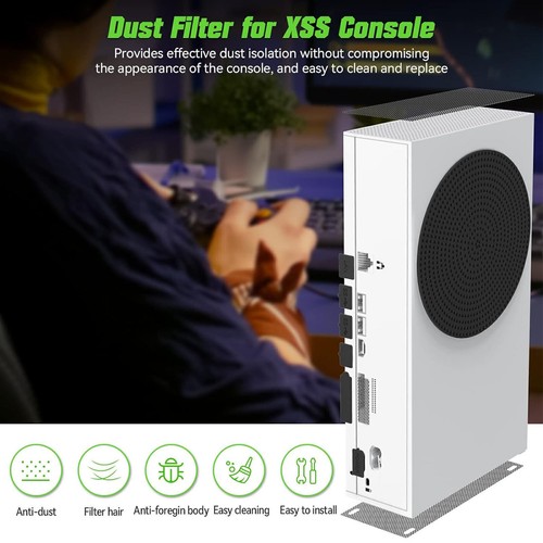 Dust Filter Set for Xbox Series S 8 Silicone Dust Plugs 4 PVC Dust Filter for - Picture 5 of 12