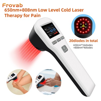 Tragbares 650+808nm Lasertherapiegerät offene Wunden und postoperative Heilung