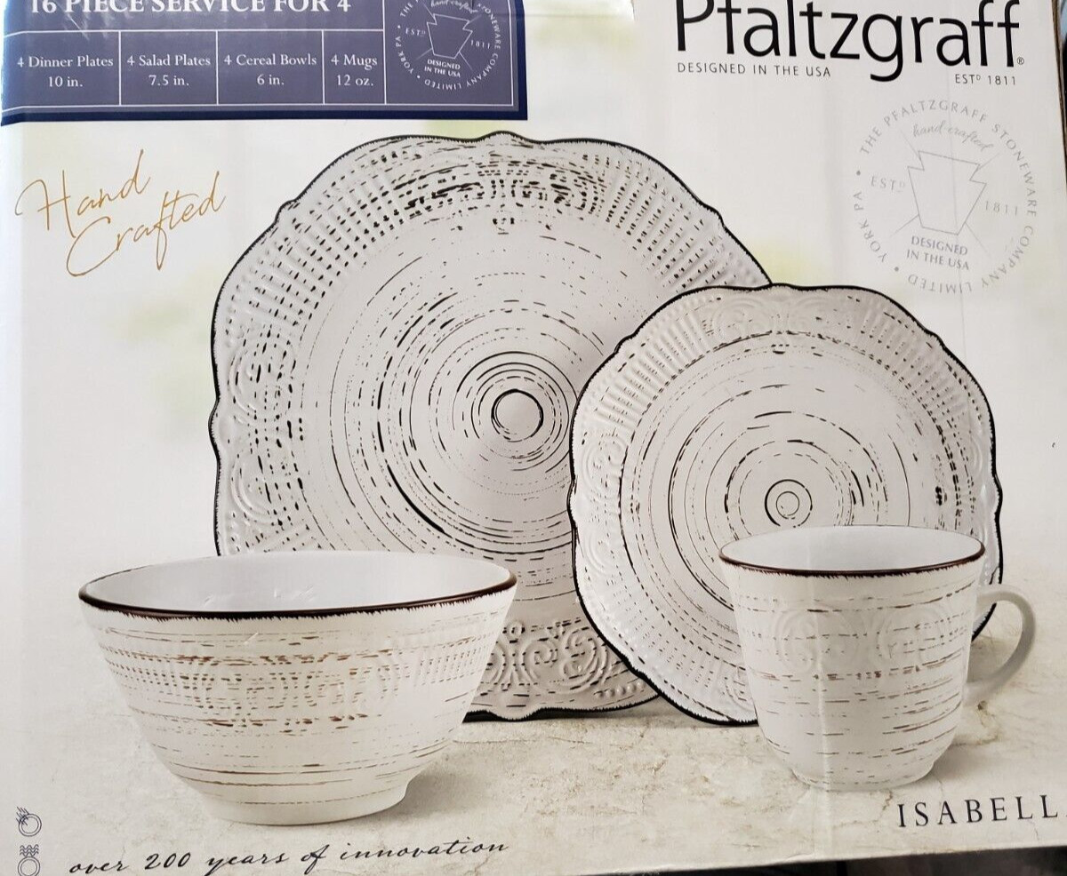 Pfaltzgraff Isabella 16 Piece Dinnerware Set