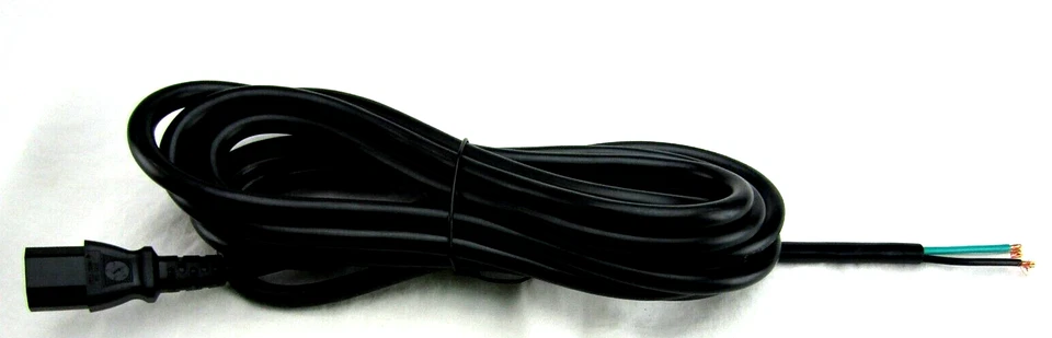 CABLE POWER C13 CABLE TO STUB 15' BLK/WT/GRN 14/3 15A 125A-10108092 - Image 2 of 4