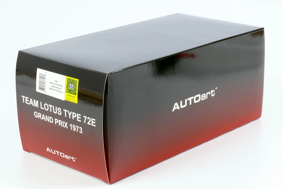 1:18 AUTOart Team Lotus Tipo 72E Gran Premio GP 1973 Emerson Fittipaldi #1 - Immagine 4 di 4