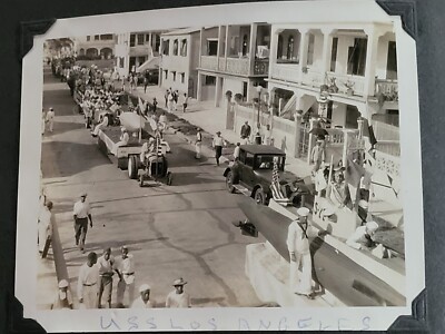 1929 USS Los Angeles ZR-3 Parade Float Photo Coco Solo Panama Canal Zone