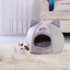 thumbnail 9 - Foldable Cat House Bed Warm Soft Pet Nest Cozy Kitten Sleeping Mat Pad Cute Cave