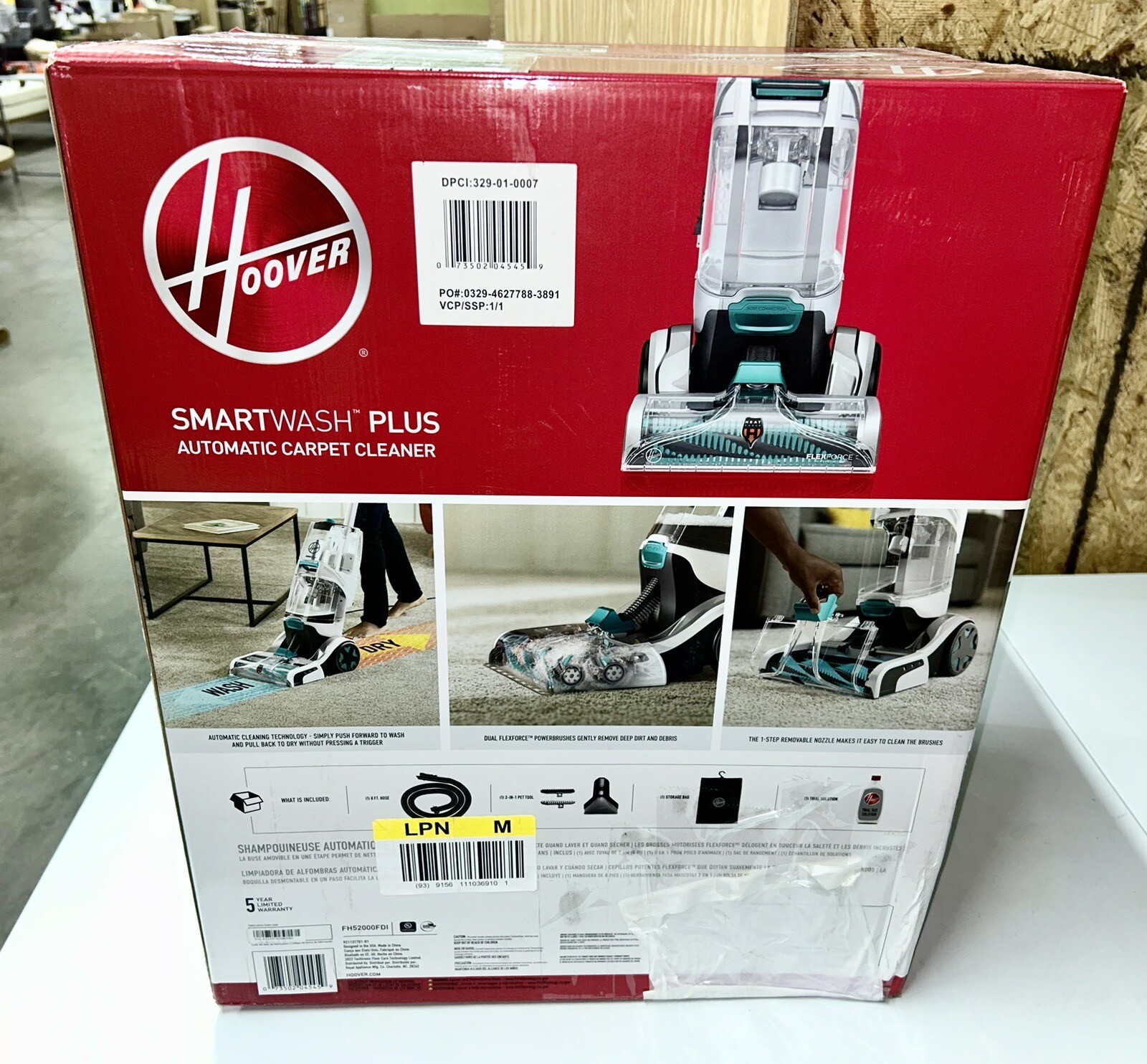 HOOVER Smartwash+ Automatic Full Size Carpet Cleaner FH52000G eBay