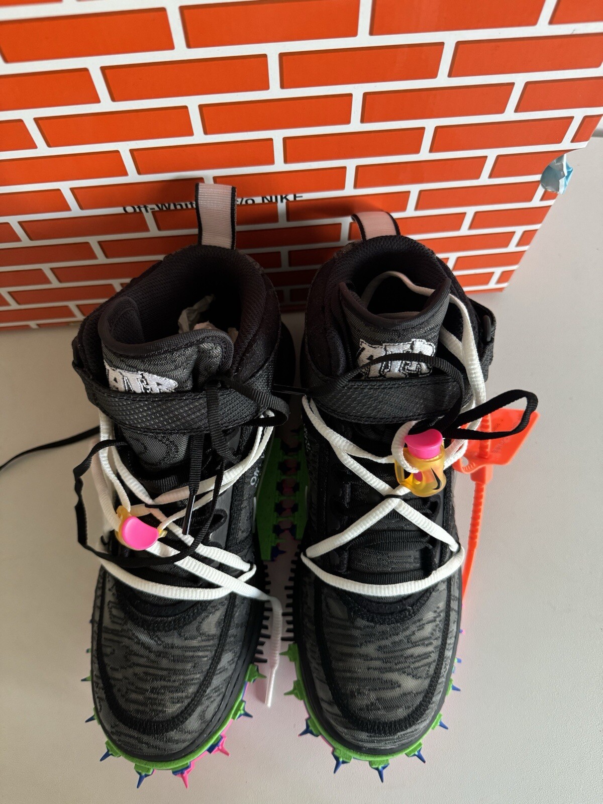OFF WHITE X NIKE Nike Air Force 1 Mid x Off White Black taglia UK 9 ? nuovissime lotto edizione 2022✨