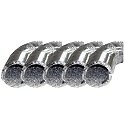 Tubo de aluminio sin aislar 127mm 2m *