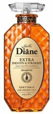 Moist Diane Extra Smooth & Straight Shampoo W/Organic Argan Oil 450ML- Fast Ship