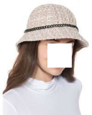 INC International Concepts Chain Trim Cloche Hat ~ Pale Pink  display picture 2